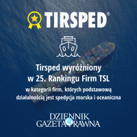 Zdjęcie - Tirsped wyróżniony w rankingu firm TSL 2020 Dziennika Gazety Prawnej